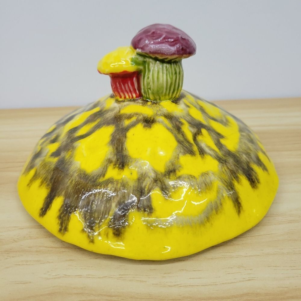 Vintage California Originals MCM Mushroom Replacement Cookie Jar Lid 7.75"